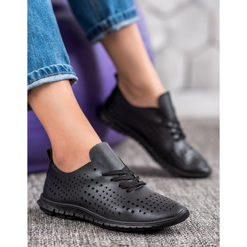 Camo Avoimet lenkkarit Eco -nahkaa musta 1