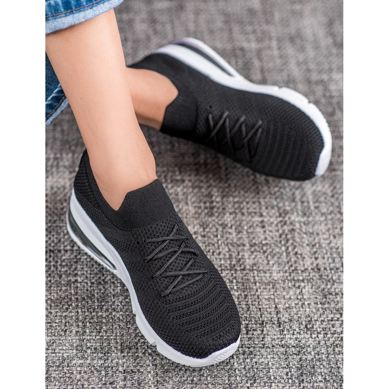 SHELOVET Tekstiiliset mustat lenkkarit 1