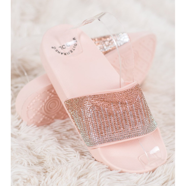 SHELOVET Mukavat tossut, joissa on kuutiometriä vaaleanpunainen 1