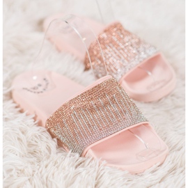 SHELOVET Mukavat tossut, joissa on kuutiometriä vaaleanpunainen 2