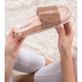 Creamberry'S Kultaiset tossut kristalleilla kultainen 1