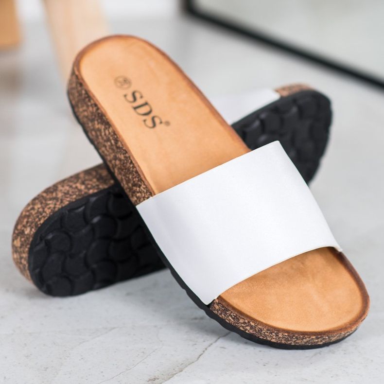 SDS Klassiset tossut valkoinen 1