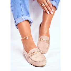 BUGO Naisten Mokkasiinit Suede Beige Dive 1