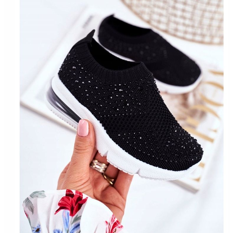 FRROCK Mustat Linda lasten urheilukengät, joissa on kuutiometriä 2