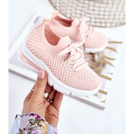 FRROCK Lasten urheilukengät Pitsi-up vaaleanpunainen Lena 2