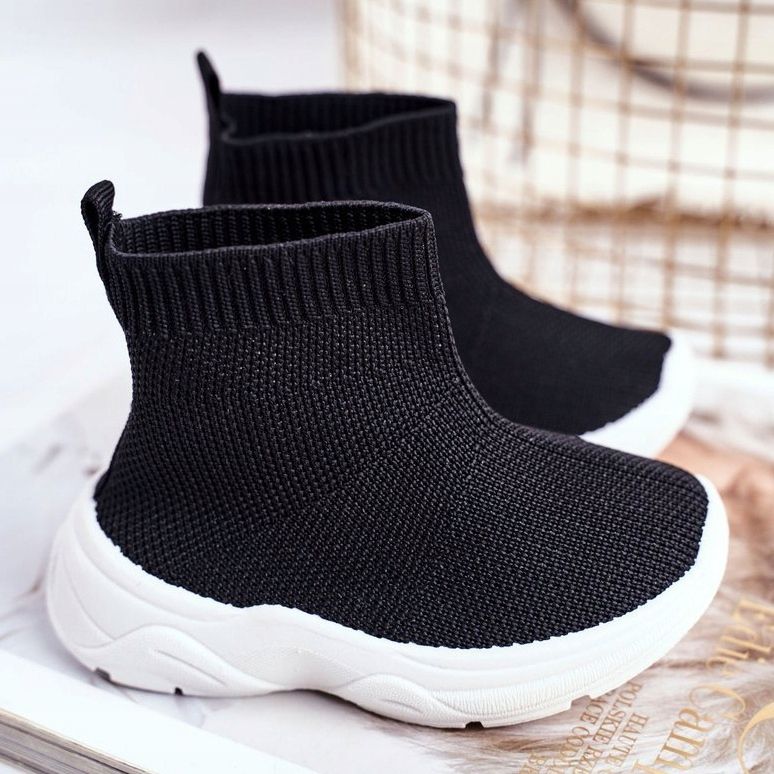 FRROCK Korkeat mustat Viki -lasten urheilukengät 2