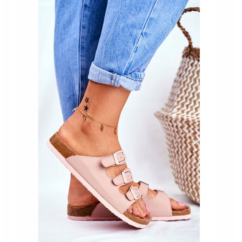 Naisten tossut Big Star Powder Pink FF274627 vaaleanpunainen 2