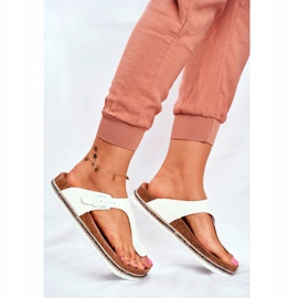 Naisten varvastossut Big Star White FF274631 valkoinen 2