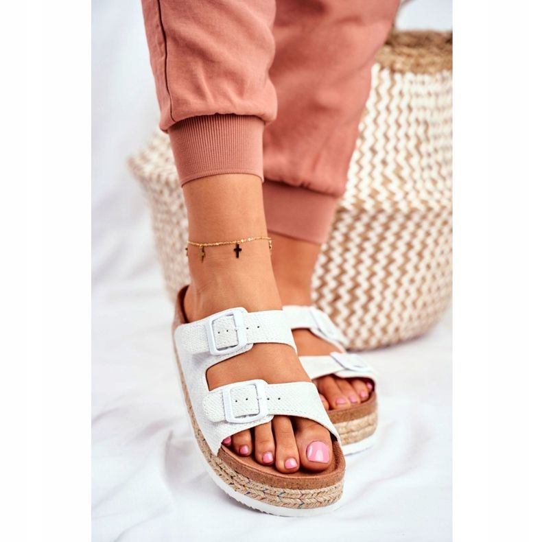 Naisten tossut Big Star White FF274665 valkoinen 2