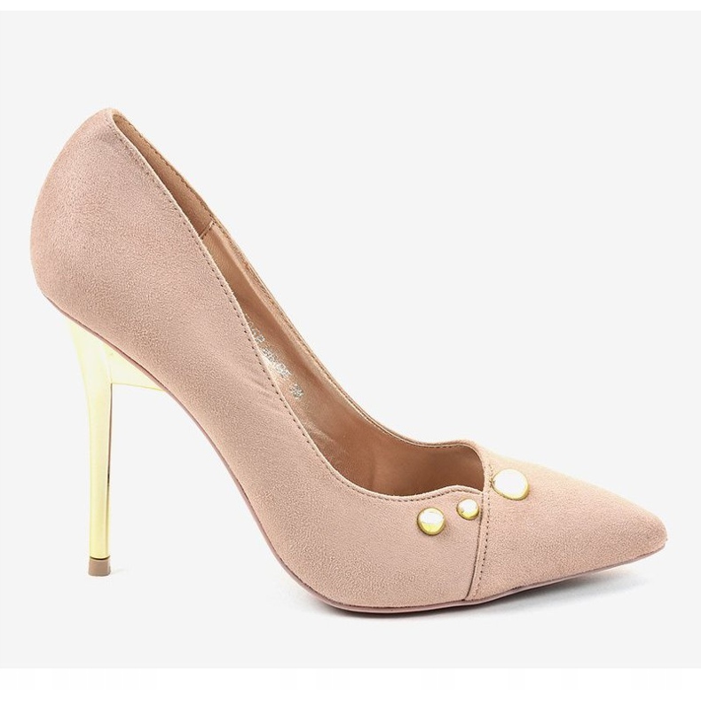 Klassiset beige -korkokengät NE05P -nastoilla 2