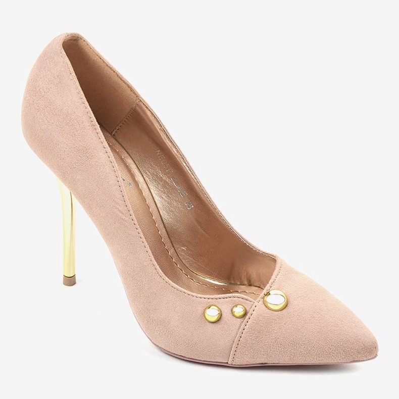 Klassiset beige -korkokengät NE05P -nastoilla 1