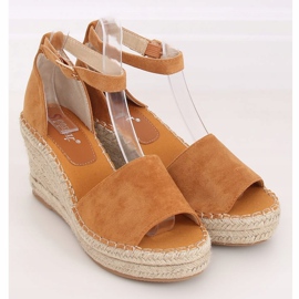 Espadrillot kiilakamelilla TU147 Camel ruskea 1