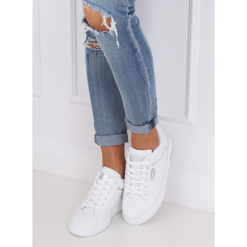 Valkoiset NB337 Silver kiilakengät valkoinen 2