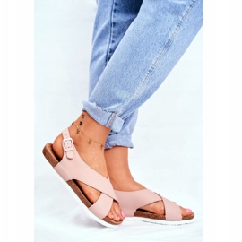 Naisten sandaalit Big Star Powder Pink FF274624 vaaleanpunainen 2