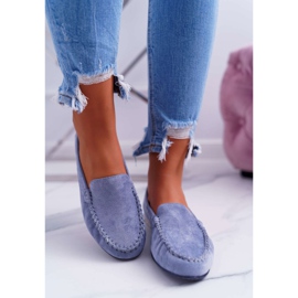 Naisten Loaferit Sergio Leone Suede Vaaleansininen Winted 2