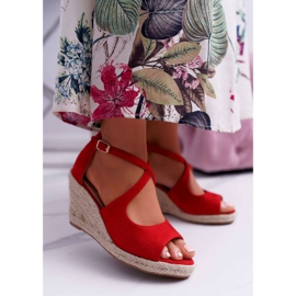 BUGO Naisten sandaalit Espadrilloilla Punainen Margus 1 BUGO Naisten sandaalit Espadrilloilla Punainen Margus 1