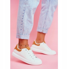 PS1 Naisten urheilukengät valkoiset, kantapää Camel Milly valkoinen 1