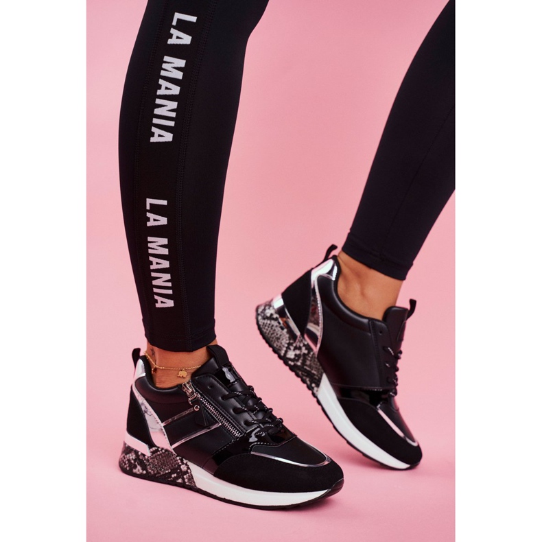 Naisten urheilukengät musta kuvio 2