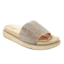 Kultaiset tossut paljeteilla SF-01 kultainen 1