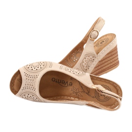 Evento Mukavat kiilasandaalit 20SD98-1862 ruskea keltainen 4