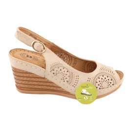 Evento Mukavat kiilasandaalit 20SD98-1862 ruskea keltainen 5