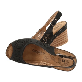 Evento Mukavat kiilasandaalit 20SD98-1862 musta 4