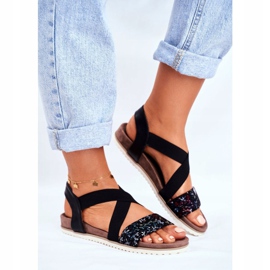 EVE Tyylikkäät naisten sandaalit, musta Morrin 1