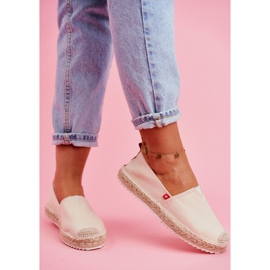 Naisten espadrillit, punottu pohja Beige Big Star FF274A500 2