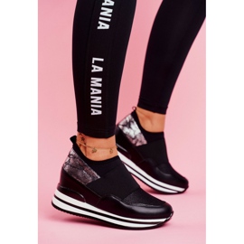 Naisten Sport Slip On Kiilat Kengät Musta Cold Play 1