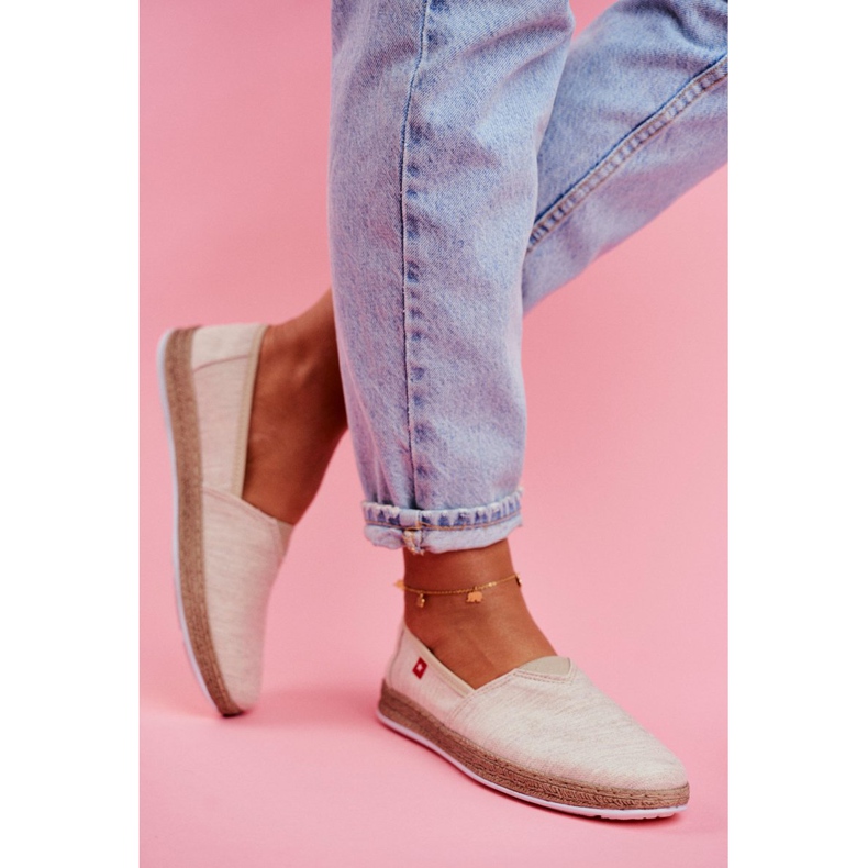 Naisten Espadrilles Big Star Slip-on Beige FF276026 2