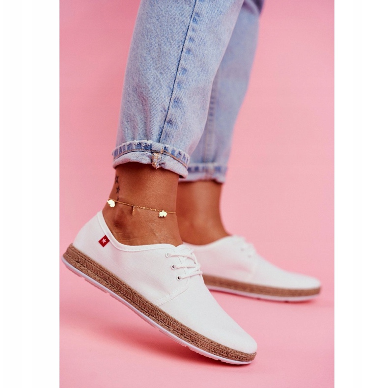 Naisten Espadrilles Big Star White FF276043 valkoinen 1