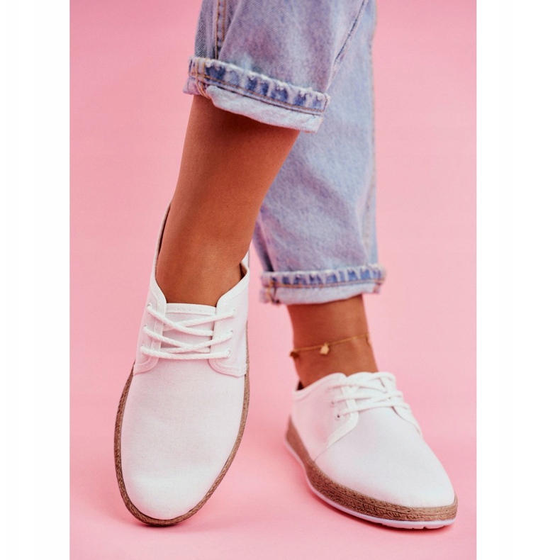 Naisten Espadrilles Big Star White FF276043 valkoinen 2