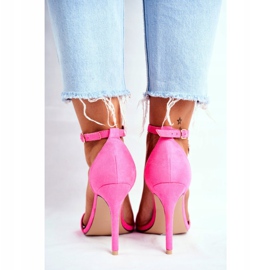 SEA Naisten sandaalit korkokengillä Eco-mokkanahka Fuchsia Liberty vaaleanpunainen 2