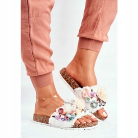 PS1 Naisten tossut kukilla Valkoinen Enrissa monivärinen 1