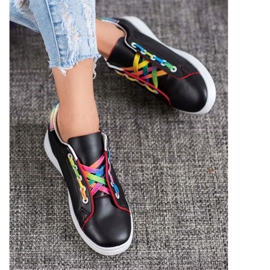 SHELOVET Muodikkaat urheilukengät musta 2