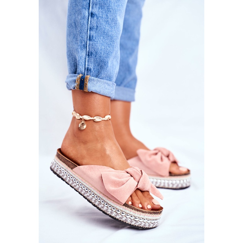 Naisten korkeat tohvelit Pinkki Mortigo vaaleanpunainen 2