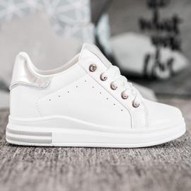 SHELOVET Urheilukengät kiilalla valkoinen 2