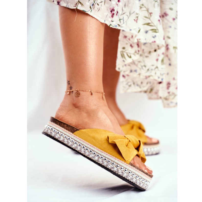 PS1 Naisten korkeat tohvelit Keltainen Mortigo 2