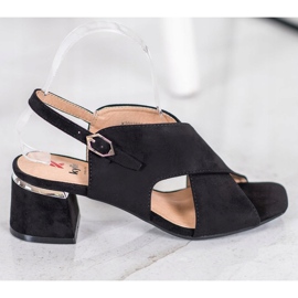 Kylie Tyylikkäät mustat sandaalit 2