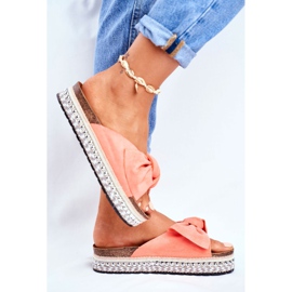 Naisten korkeat tossut Coral Mortigo vaaleanpunainen 1