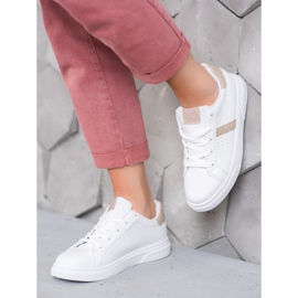 SHELOVET Urheilukengät glitterillä valkoinen 2