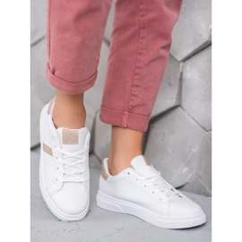 SHELOVET Urheilukengät glitterillä valkoinen 1