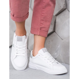 SHELOVET Urheilukengät glitterillä valkoinen 1