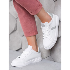 SHELOVET Urheilukengät glitterillä valkoinen 2