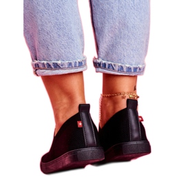 Naisten mustat lenkkarit Slip-on lenkkarit Big Star FF274A609 3