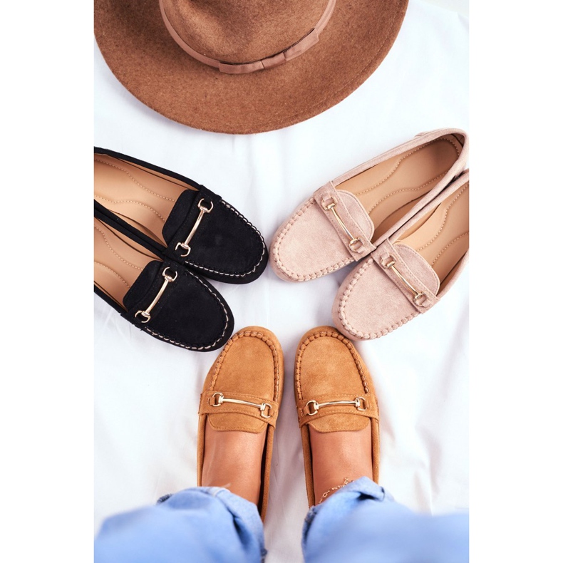 BUGO Naisten Loaferit Suede Camel Dive ruskea 1