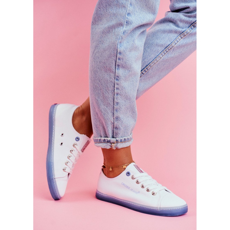 Cross Jeans Naisten lenkkarit Cross Farkut Valkoinen Sininen FF2R4077C 2