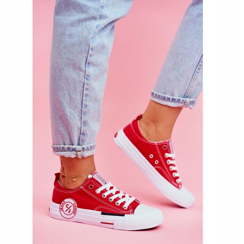 Cross Jeans Naisten lenkkarit Cross Farkut Punainen FF2R4074C 1