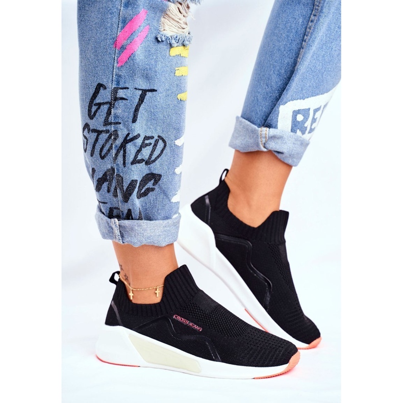 Cross Jeans Naisten Urheilukengät Cross Farkut Musta FF2R4116C 1