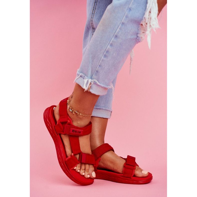 Naisten sandaalit Big Star Red FF274A602 punainen 1